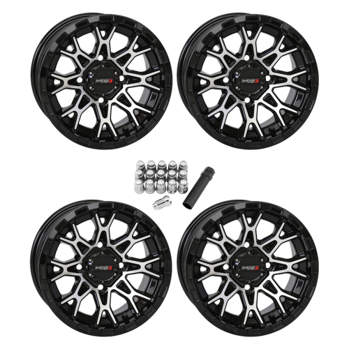 System 3 Offroad ST-6 Machined 14x7 Wheels/Rims (Full Set)