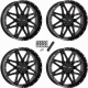 System 3 Offroad ST-7 Gloss Black 20x7 Wheels/Rims (Full Set)