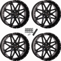 System 3 Offroad ST-7 Gloss Black 20x9 Wheels/Rims (Full Set)