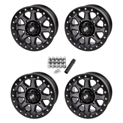 Tusk Uinta Gunmetal 15x7 Beadlock Wheels/Rims (Full Set) Tusk Uinta Gunmetal 15x7 Beadlock Wheels/Rims (Full Set)