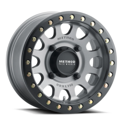 Method 401 UTV Beadlock Titanium - Matte Black 14x7 Wheel/Rim