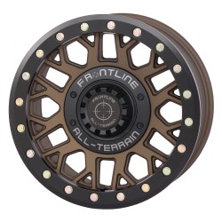 Frontline 454 Matte Bronze 15x7 Beadlock Wheels/Rims (Full Set) Frontline 454 Matte Bronze 15x7 Beadlock Wheels/Rims (Full Set)