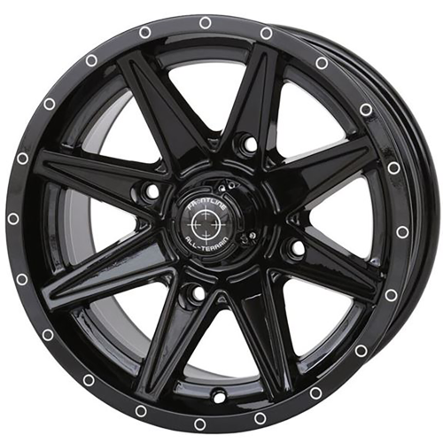 Frontline BDC 28x10-14 Tires on Frontline 308 Gloss Black Wheels Frontline BDC 28x10-14 Tires on Frontline 308 Gloss Black Wheels