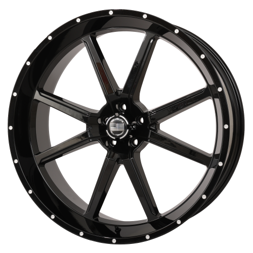Frontline 556 Gloss Black 24x9 Wheels/Rims (Full Set)