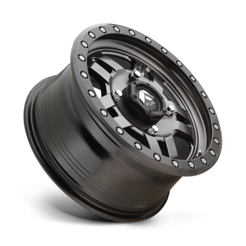 Fuel Off Road Anza D558 Matte Anthracite w/ Black Ring 15x7 Wheel/Rim (Full Set)