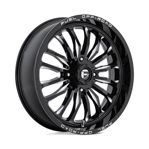 Fuel Off Road Arc Gloss Black & Milled 18x7 Wheels/Rims (Full Set)