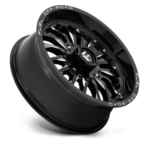 Fuel Off Road Arc Gloss Black & Milled 18x7 Wheels/Rims (Full Set)