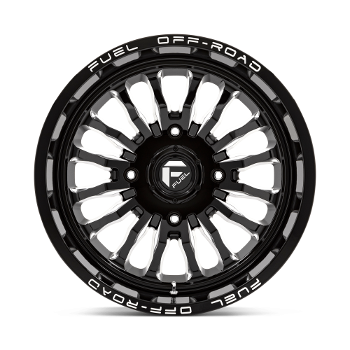 Fuel Off Road Arc Gloss Black & Milled 18x7 Wheels/Rims (Full Set)