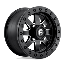 Fuel Off Road Maverick D938 Beadlock Matte Black & Milled 14x7 Wheel/Rim (Full Set)