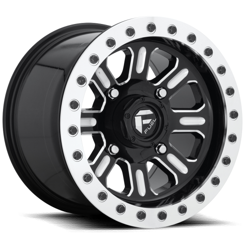 EFX MotoRavage XL 35x10-15 (8ply) Radial Tires on Fuel Hardline Gloss Black Milled Beadlock Wheels EFX MotoRavage XL 35x10-15 (8ply) Radial Tires on Fuel Hardline Gloss Black Milled Beadlock Wheels