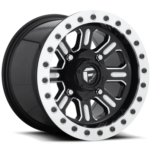 Fuel Hardline Gloss Black Milled Beadlock wheel