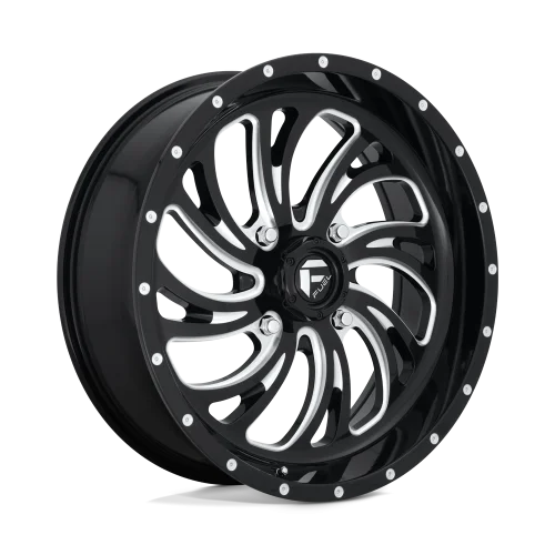 Fuel Kompressor Gloss Black Milled wheel
