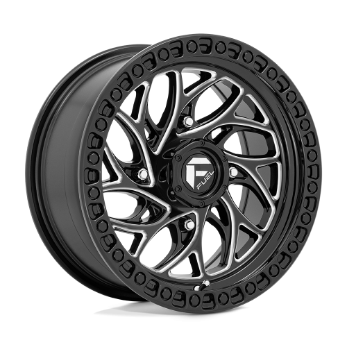 Obor RocScraper 32x10-15 Tires on Fuel Runner Gloss Black Milled Wheels