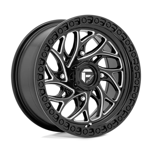 Fuel Runner Gloss Black Milled wheel