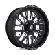 Fuel Off Road Stroke Gloss Black & Milled 18x7 Wheels/Rims (Full Set)