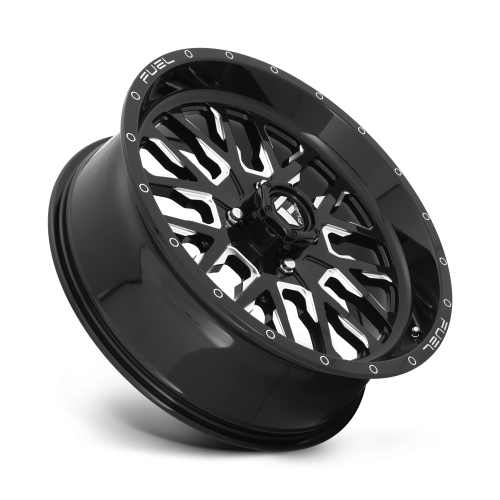 Fuel Off Road Stroke Gloss Black & Milled 18x7 Wheels/Rims (Full Set)