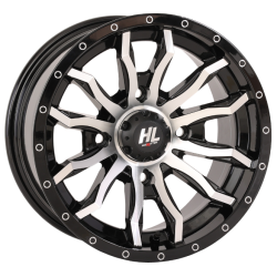 Quadboss QBT889 28x10-14 (8ply) Radial Tires on HL21 Machined Wheels Quadboss QBT889 28x10-14 (8ply) Radial Tires on HL21 Machined Wheels
