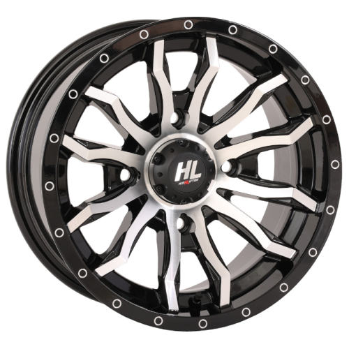 Quadboss QBT889 28x10-14 (8ply) Radial Tires on HL21 Machined Wheels