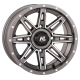 Quadboss QBT889 30x10-14 (8ply) Radial Tires on HL22 Gunmetal Grey Wheels