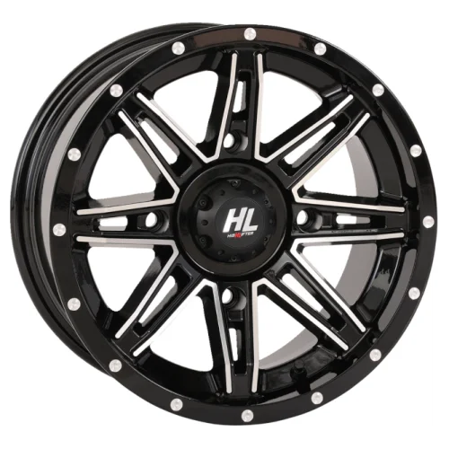 HL22 Gloss Black & Machined wheel