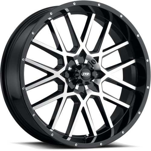 BKT AT 171 33x8-18 Tires on ITP Hurricane Machined Wheels