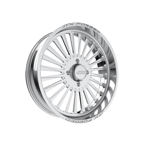 BKT TR 171 47.6x13.6-24 Tires on JTX Forged Stiletto Polished Wheels