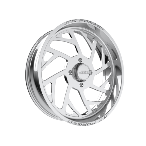 BKT AT 171 37x9-22 Tires on JTX Forged Wicked Polished Wheels