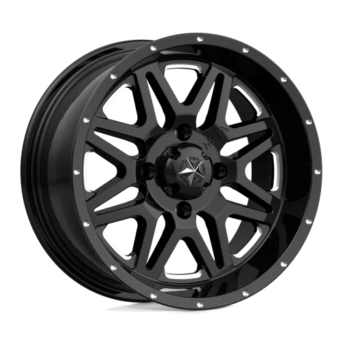 MSA M26 Vibe Gloss Black Milled wheel