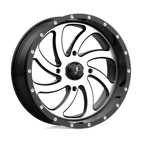 BKT TR 171 35x8.3-20 Tires on MSA M36 Switch Machined Wheels