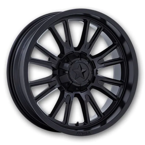 MSA M51 Thunderlips Matte Black 14x7 Wheel/Rim MSA M51 Thunderlips Matte Black 14x7 Wheel/Rim