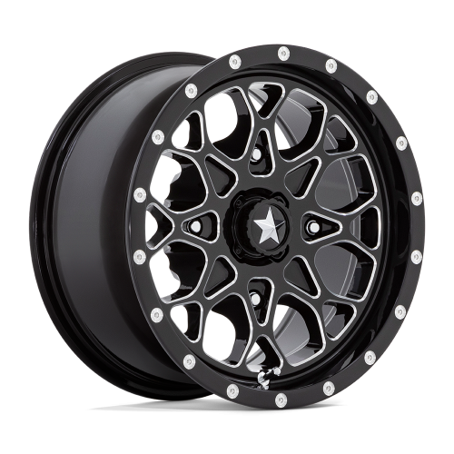Obor RocScraper 32x10-15 Tires on MSA M45 Portal Gloss Black Milled Wheels