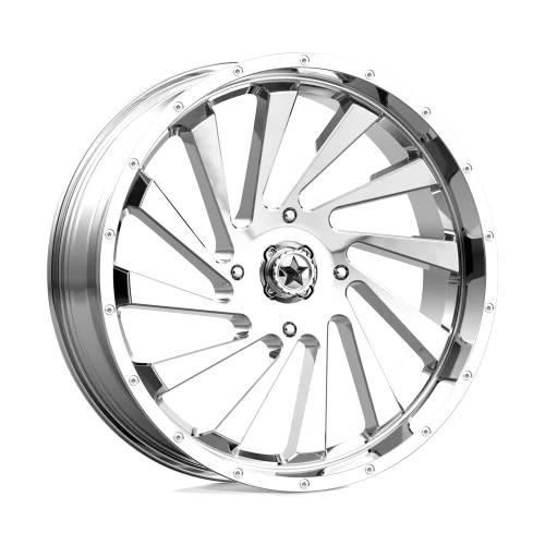 Blade Rims 17 BKT TR 171 37x8.3-22 Tires on MSA M46 Blade Chrome Wheels