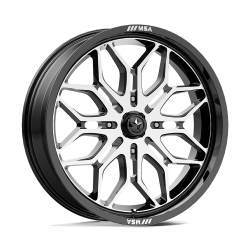 BKT AT 171 38x10-20 Tires on MSA M47 Sniper Machined Wheels