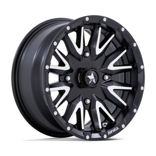 Incursion A/T 28x10-14 Tires on MSA M49 Creed Matte Black & Machined Wheels