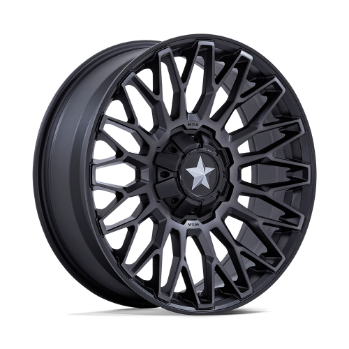 BKT AT 171 38x10-20 Tires on MSA M50 Clubber Matte Black DDT Wheels