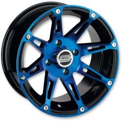 Moose Offroad 387 X Anodized Blue/Black 14x7 Wheel/Rim