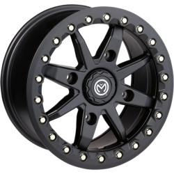 Moose Offroad 544 X Satin Black Beadlock 14x7 Wheels/Rims (Full Set)