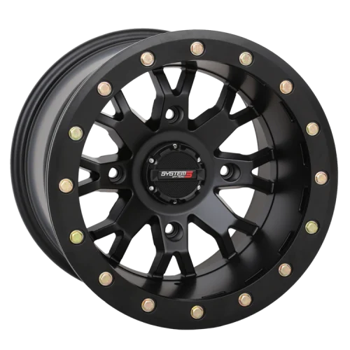 SB-4 Matte Black (15x10) Beadlock wheel