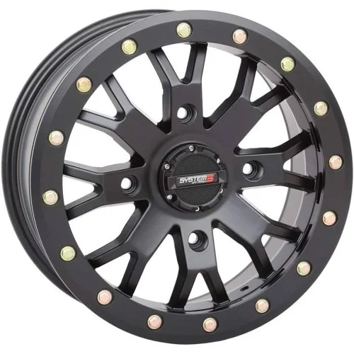 SB-4 Matte Black Beadlock wheel