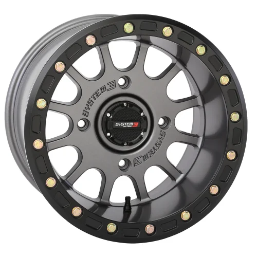 SB-5 Matte Gunmetal (15x10) Beadlock wheel