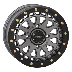 BFGoodrich Mud-Terrain KM3 30x10-15 (8ply) Radial Tires on SB-6 Gunmetal Grey Beadlock Wheels