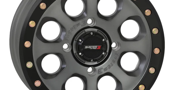 System Sb4 Rim System 3 Offroad SB-7 Beadlock Titanium 15x7 Wheel/Rim