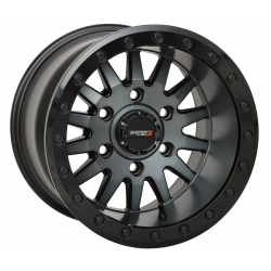 System 3 Offroad SB-8 Matte Brushed Grey 15x10 Beadlock Wheels/Rims (Full Set)