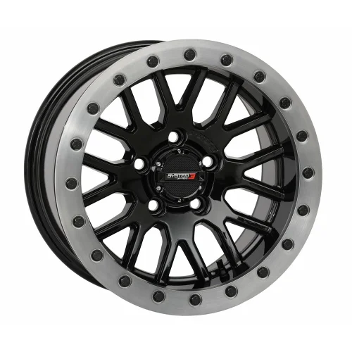 SB-9 Gloss Black (15x9) Beadlock wheel