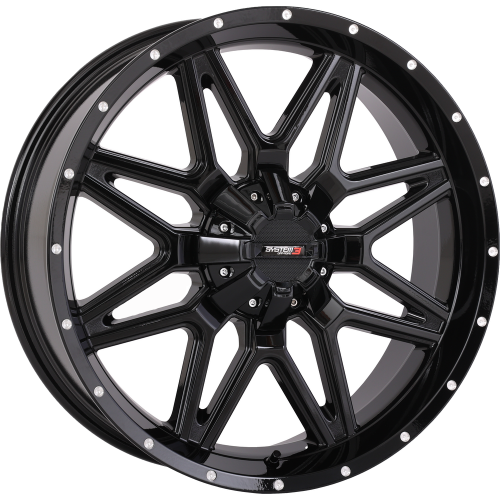 System 3 Offroad ST-7 Gloss Black 20x7 Wheels/Rims (Full Set)