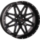 System 3 Offroad ST-7 Gloss Black 20x9 Wheels/Rims (Full Set)