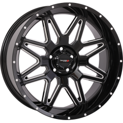 System 3 Offroad ST-7 Gloss Black Milled 20x9 Wheels/Rims (Full Set)