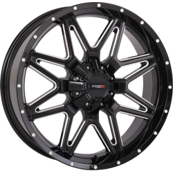 System 3 Offroad ST-7 Gloss Black Milled 20x7 Wheels/Rims (Full Set) System 3 Offroad ST-7 Gloss Black Milled 20x7 Wheels/Rims (Full Set)