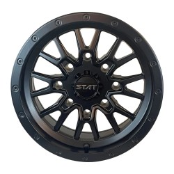 STAT Offroad STAT-01 14x7 Satin Black Wheels/Rims (Full Set)