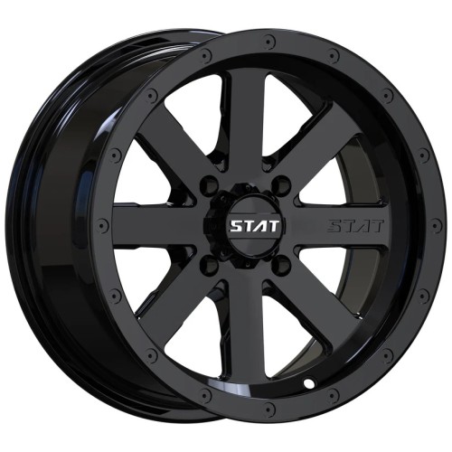 STAT Offroad STAT-02 14x7 Gloss Black Wheels/Rims (Full Set)